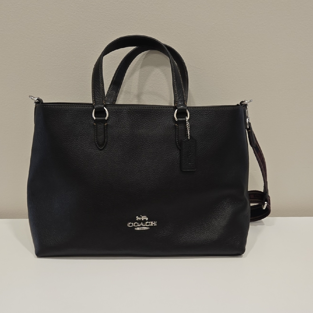 Coach Black Leather Handbag - Picture 2 of 13